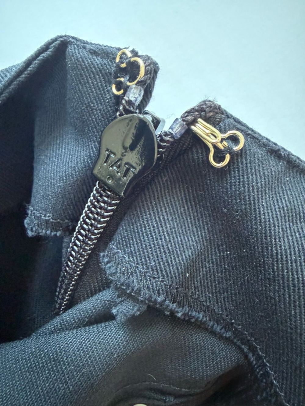 NWT L’AGENCE Black Military Button Belted Dress Gold Buttons Size 2 - Picture 7 of 7